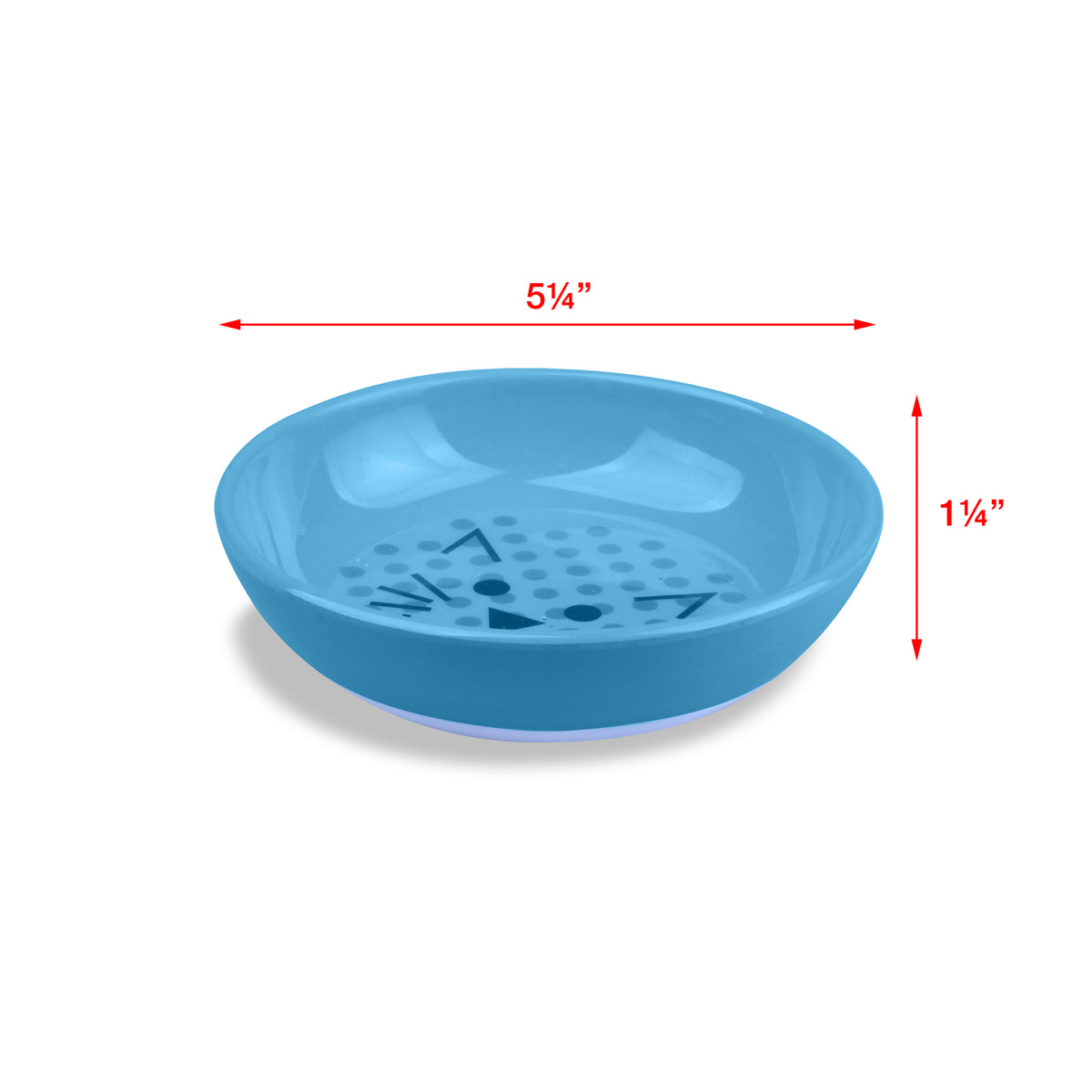 Van Ness Plato Anti-Derrapante Azul para Gato