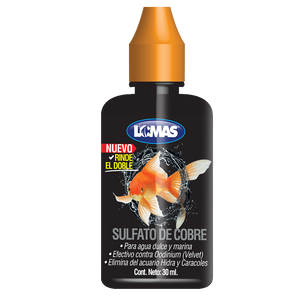 Lomas Sulfato de Cobre 30 ml para Peces