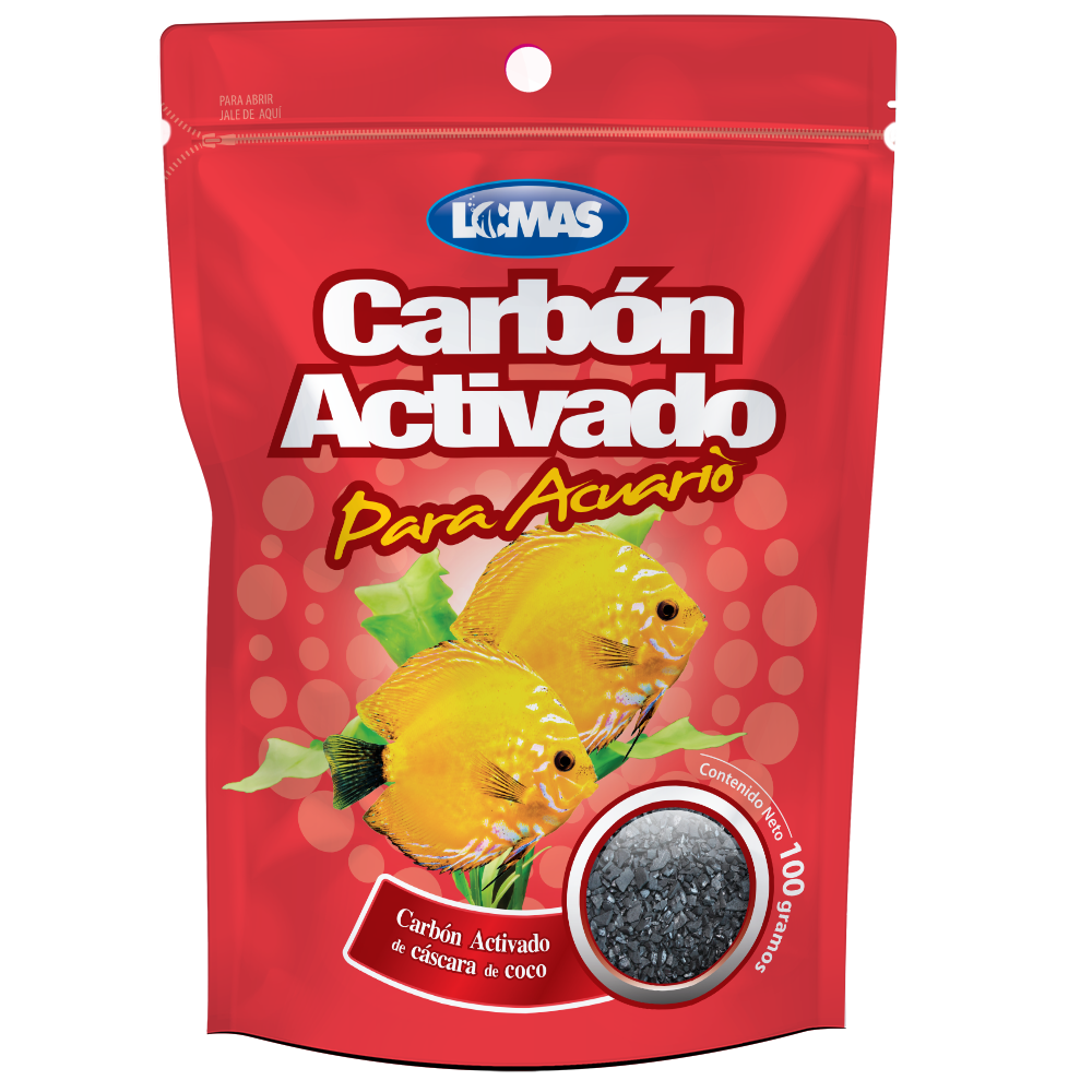 Lomas Carbon Activado 3.52 oz (100 g) para Peces