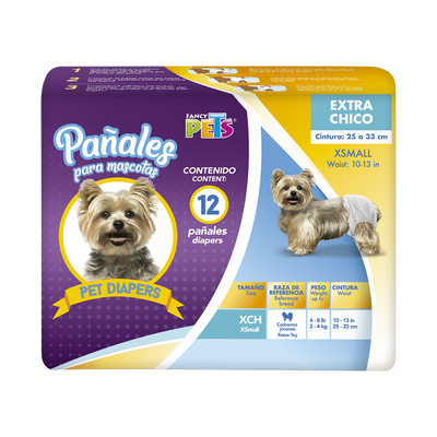 Hush Pet Pañales para Perro 12 pz