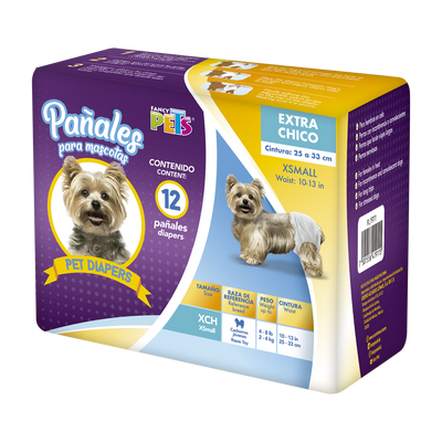 Hush Pet Pañales para Perro 12 pz