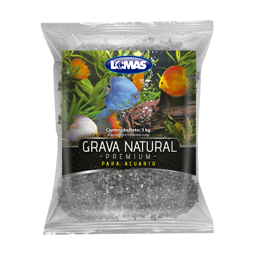 Lomas Grava para Acuario – Marmol Gris Oxford 3 kg