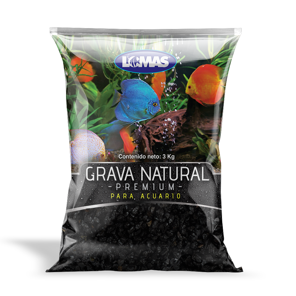 Lomas Grava para Acuario – Marmol Negro Obsidiana 3 kg