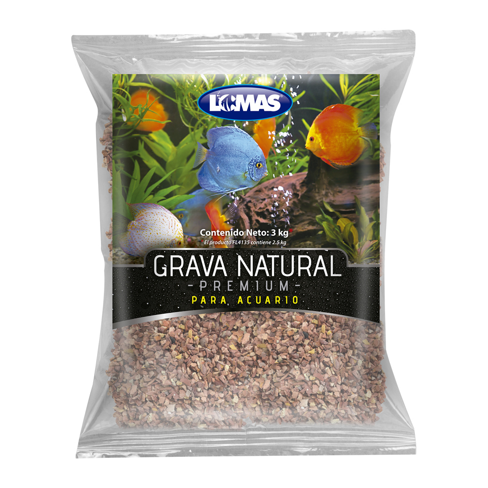 Lomas Grava para Acuario – Marmol Rosa Veteado 2.5 kg