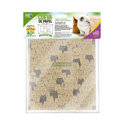 Lomas Cueva de Papel con Catnip para Gato