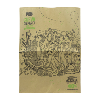 Lomas Cueva de Papel con Catnip para Gato