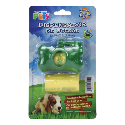 Yangs Dispensador con Bolsas Sanitarias - 40 pz para Perro
