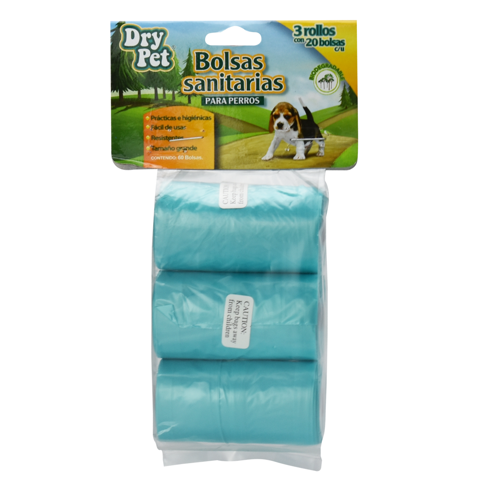 Yangs Bolsas Sanitarias (3 Rollos) Dry Pet - 60 pz para Perro