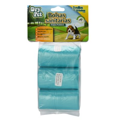 Yangs Bolsas Sanitarias (3 Rollos) Dry Pet - 60 pz para Perro
