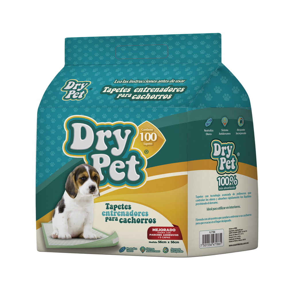 Hush Pet Tapete Entrenador Dry Pet - 100 pz para Perro