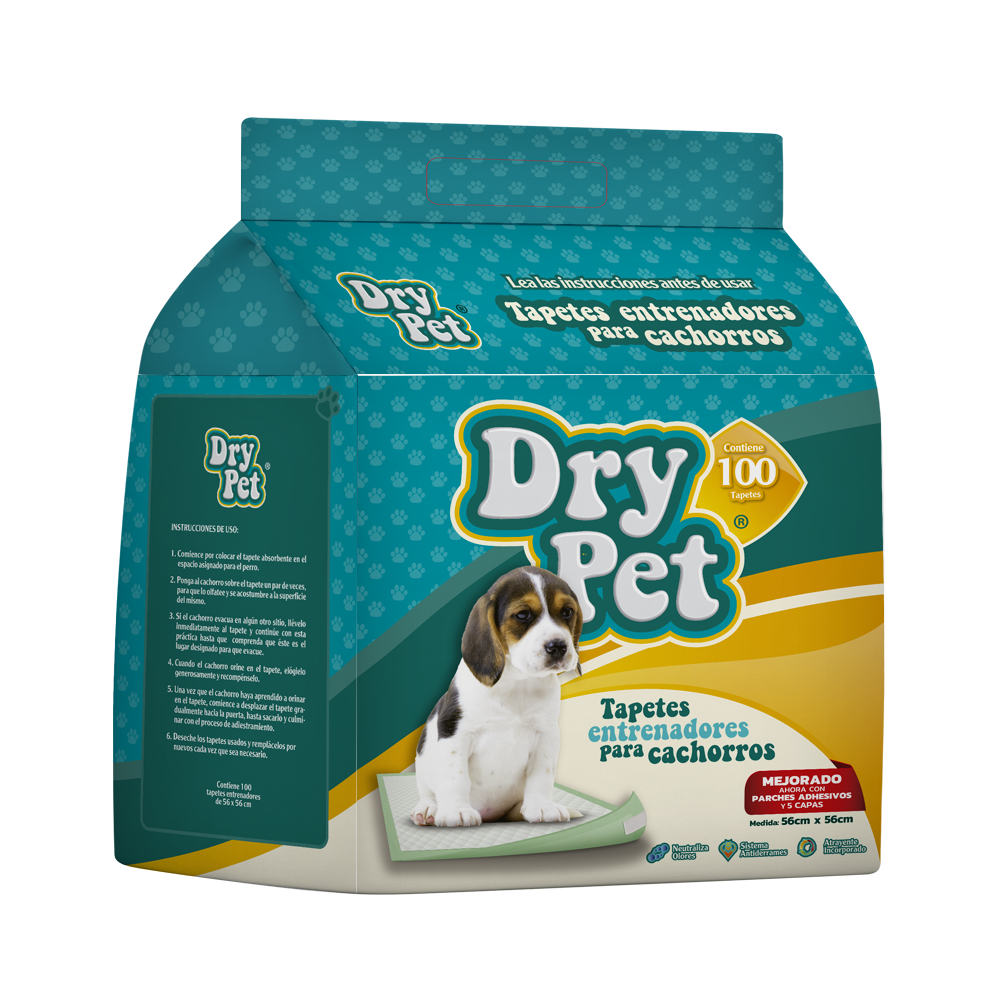 Hush Pet Tapete Entrenador Dry Pet - 100 pz para Perro