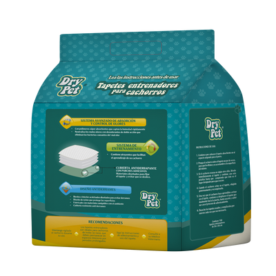 Hush Pet Tapete Entrenador Dry Pet - 100 pz para Perro