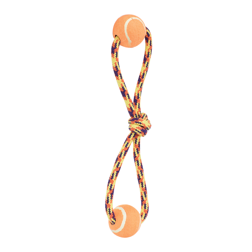 Hengli Juguete Jaladera con Doble Pelota Pal Thread para Perro