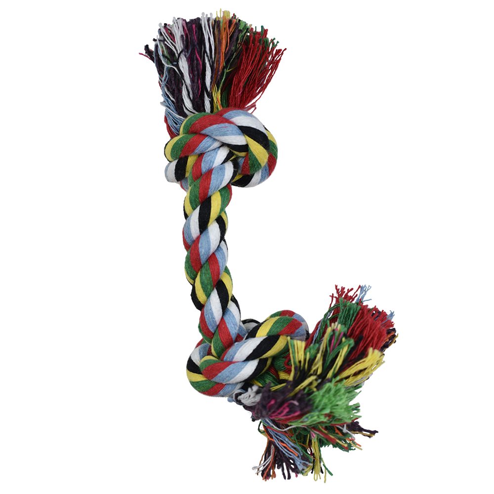 Hengli Juguete Hueso de Hilo Multicolor Pal Thread para Perro