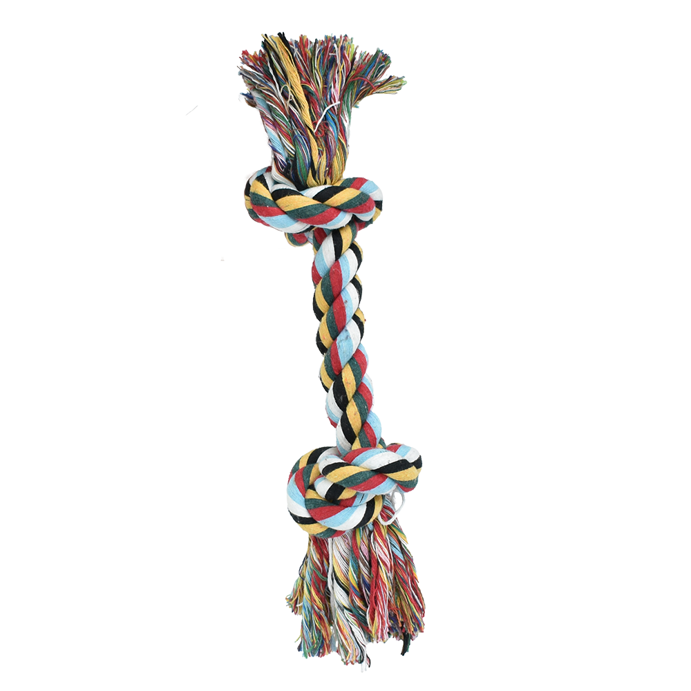 Hengli Juguete Hueso de Hilo Multicolor Pal Thread para Perro
