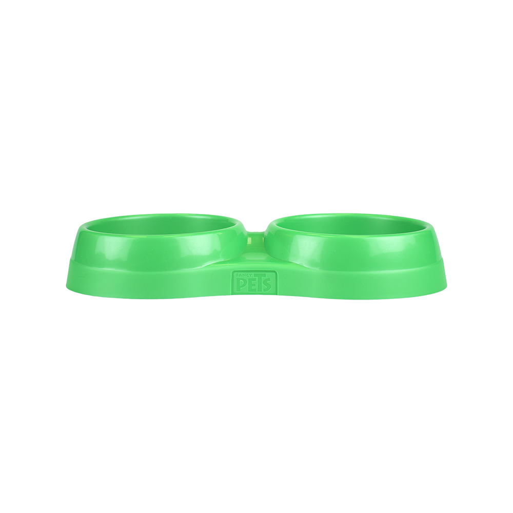 Haqos Plato Plastico Doble 16 oz para Perro