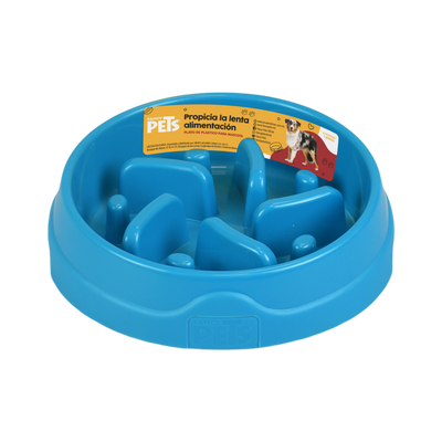 Haqos Plato Plastico Alimentacion Lenta para Perro