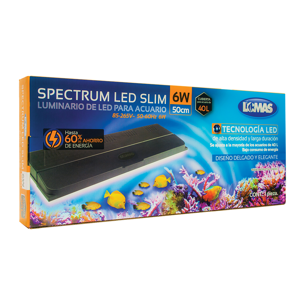 Haqos Luminario Spectrum LED Slim para Peces