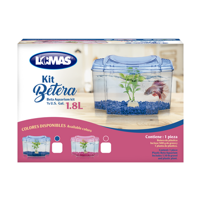 Haqos Kit Betera Rosa 1.8 L para Peces