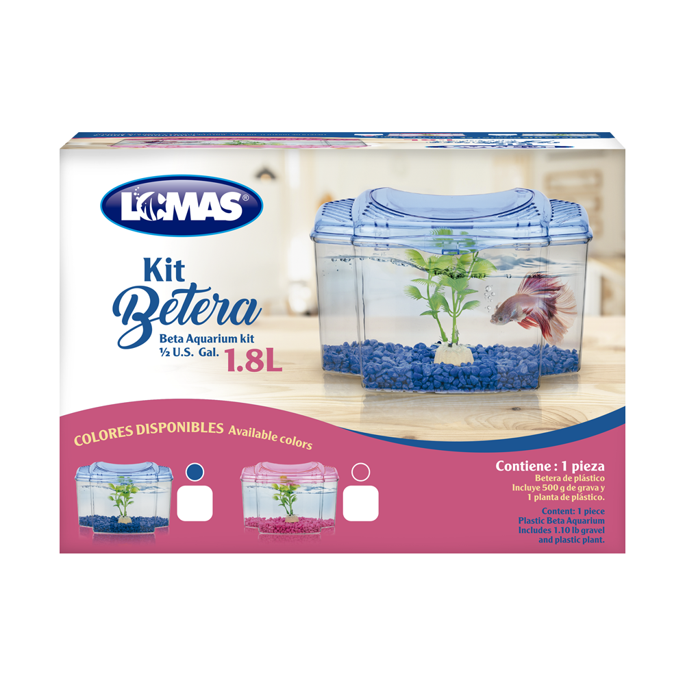 Haqos Kit Betera Azul 1.8 L para Peces