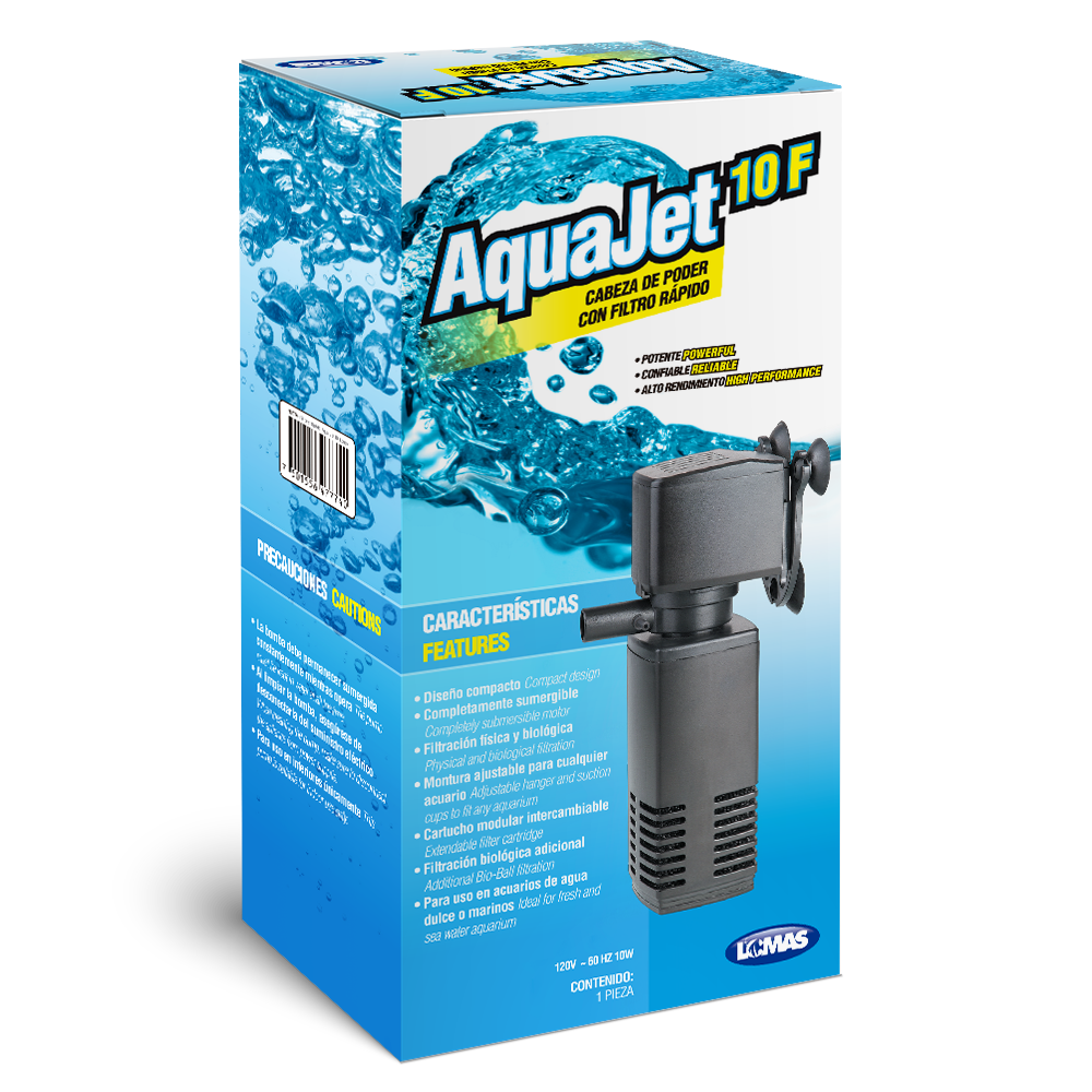 Haqos Cabeza de Poder con Filtro Rapido Aquajet para Peces