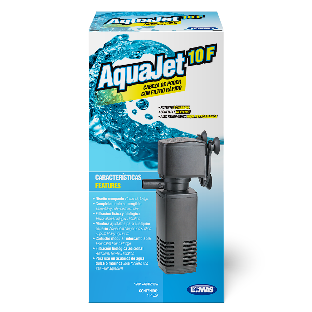 Haqos Cabeza de Poder con Filtro Rapido Aquajet para Peces