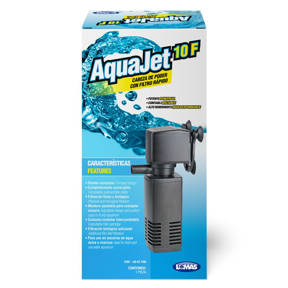 Haqos Cabeza de Poder con Filtro Rapido Aquajet para Peces