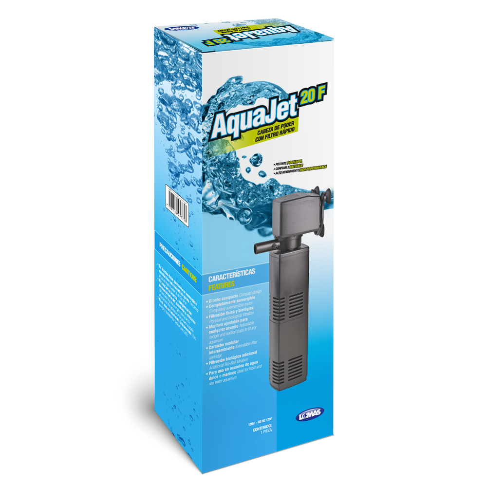 Haqos Cabeza de Poder con Filtro Rapido Aquajet para Peces
