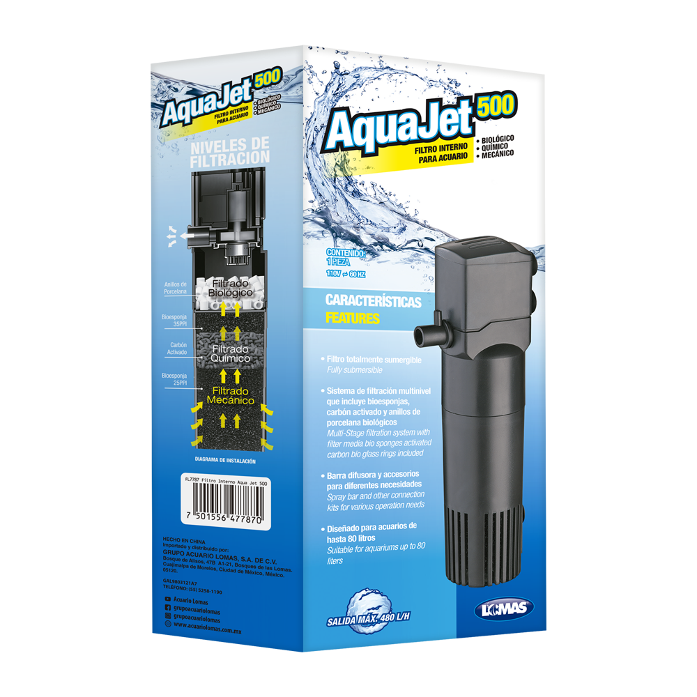 Haqos Filtro Interno Aquajet para Peces