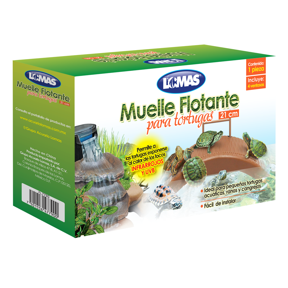 Haqos Muelle Flotante para Tortugas