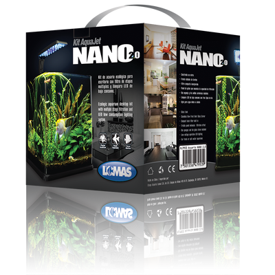 Haqos Acuario Nano Cubo para Peces