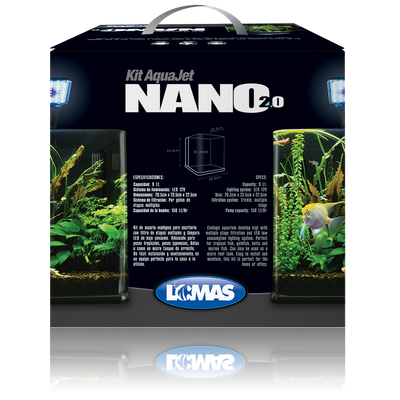 Haqos Acuario Nano Cubo para Peces