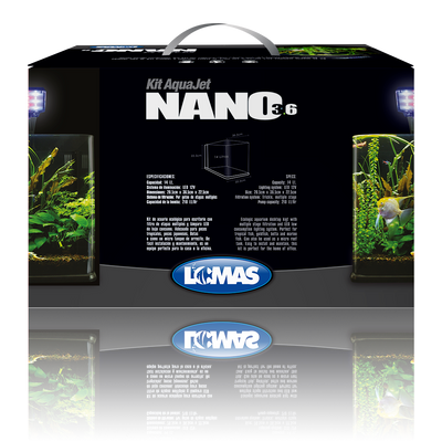 Haqos Acuario Nano Largo 14 L para Peces