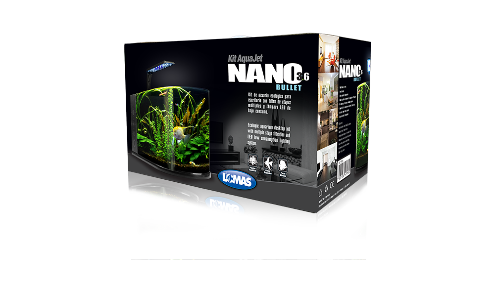 Haqos Acuario Nano Bullet para Peces