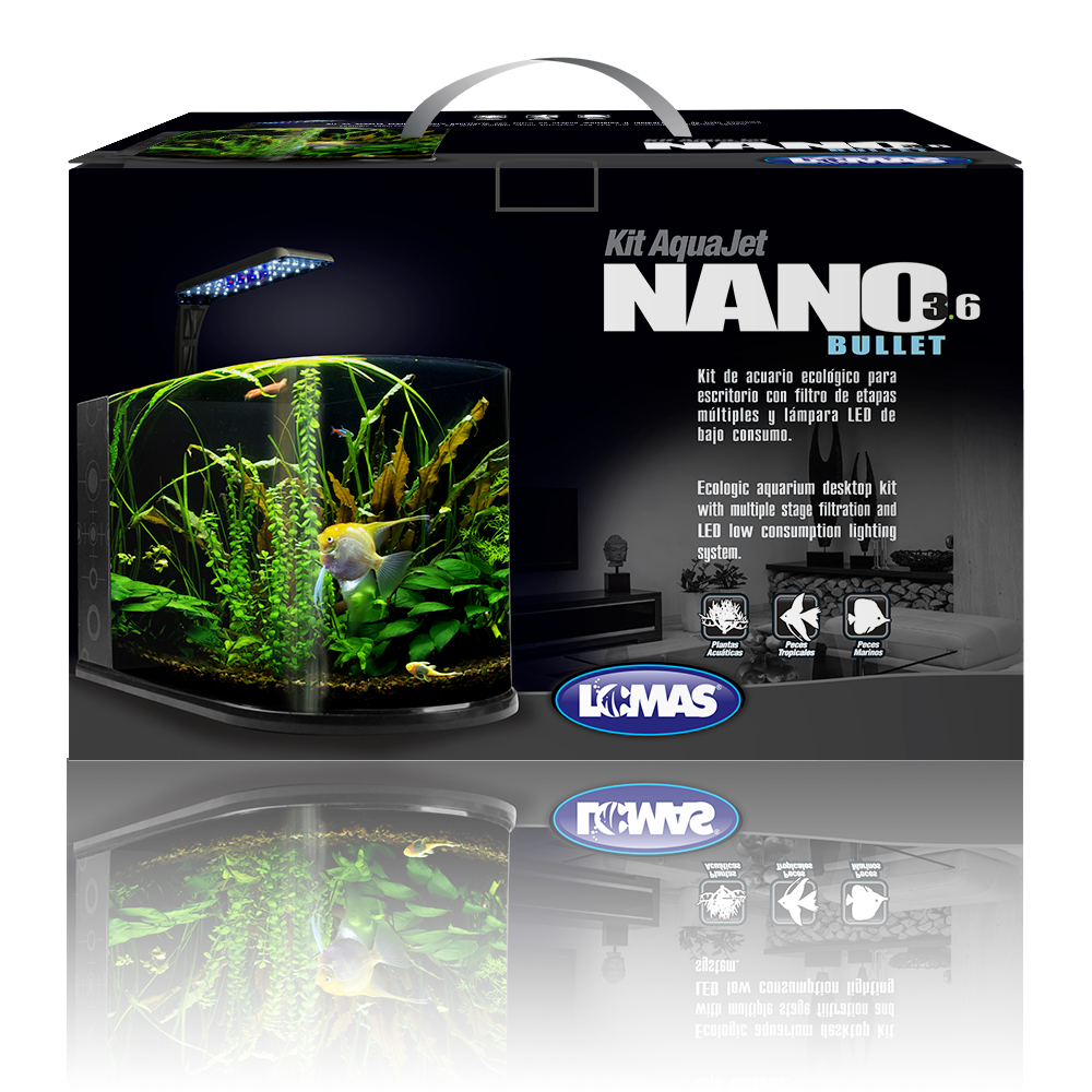 Haqos Acuario Nano Bullet para Peces