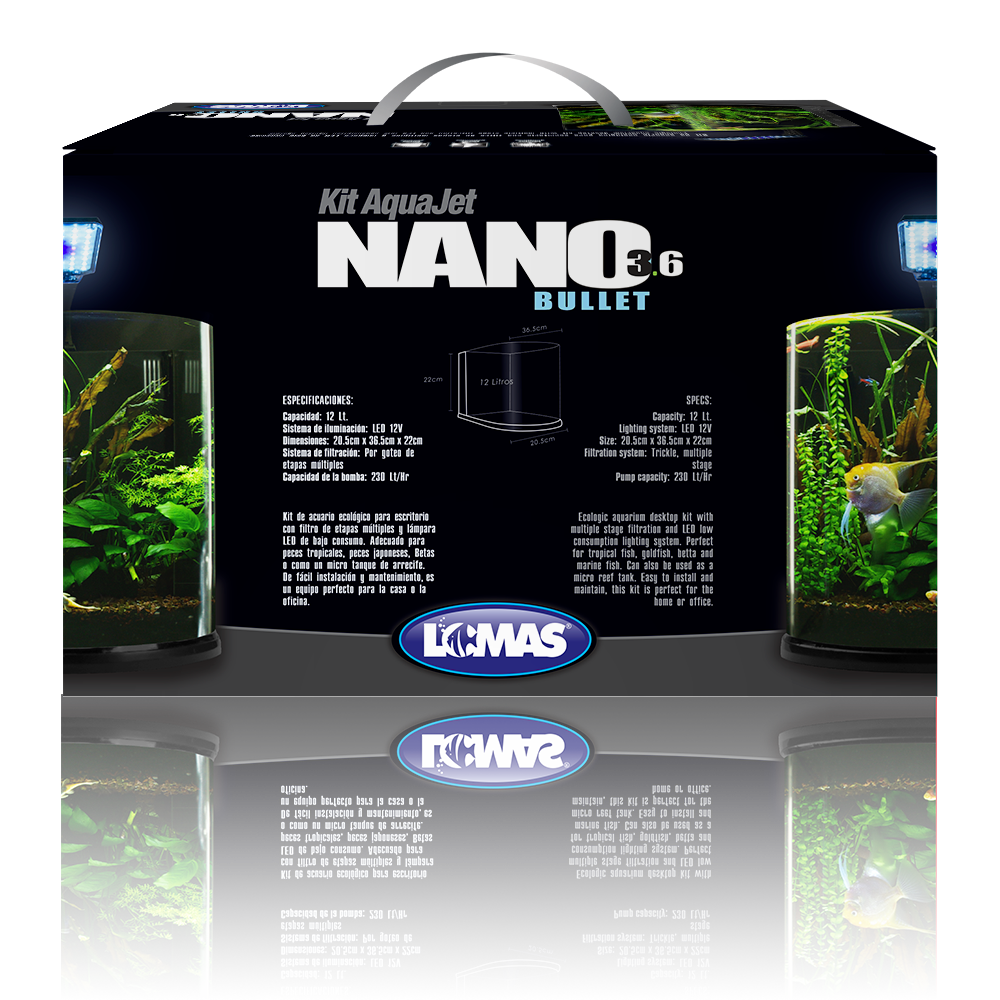 Haqos Acuario Nano Bullet para Peces