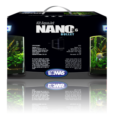 Haqos Acuario Nano Bullet para Peces