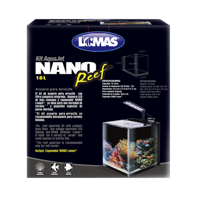 Haqos Acuario Nano Reef 18 L para Peces