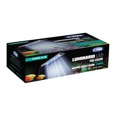 Haqos Luminario LED Nano Spectrum 3 W (15 cm) para Peces