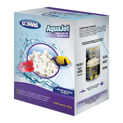 Haqos Anillos de Ceramica 450 g para Peces
