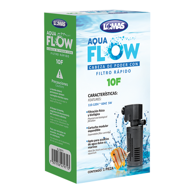 Haqos Cabeza de Poder con Filtro Rapido Aquaflow para Peces