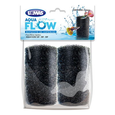 Haqos Repuesto Esponja para Filtro Rapido Aquaflow - 2 pz