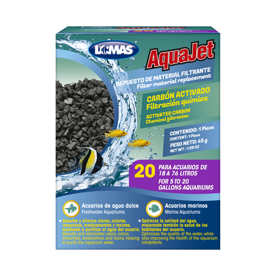 Haqos Repuesto Carbon Activado Aquajet para Peces