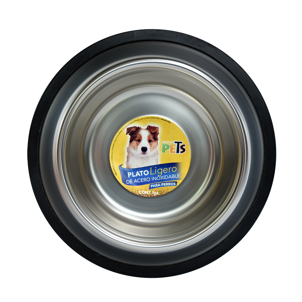 Kumar Plato Ligero de Acero para Perro