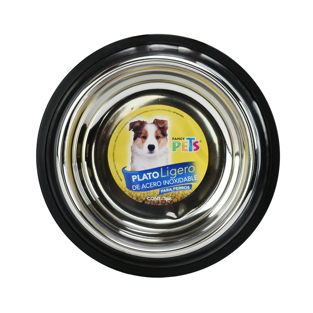 Kumar Plato Ligero de Acero para Perro