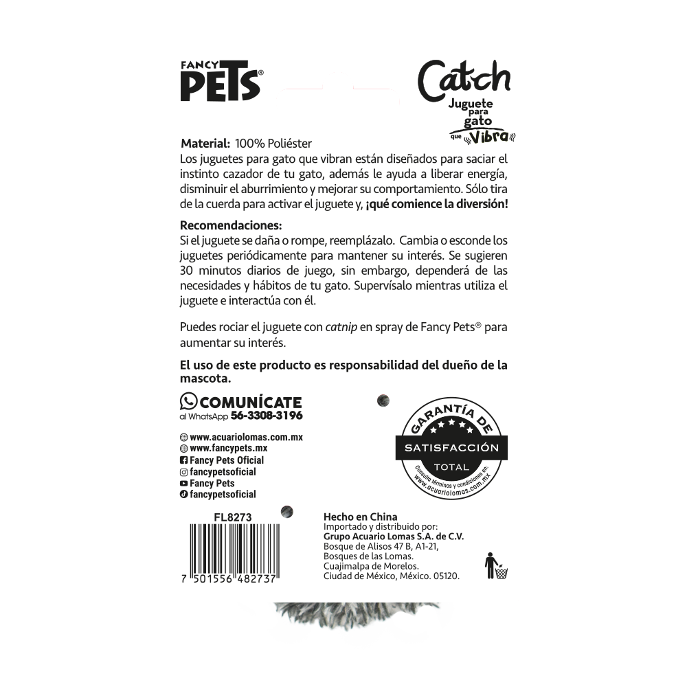 Ethical Products Juguete Erizo Terrestre Vibro Catch para Gato