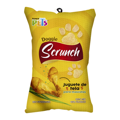 Lomas Juguete de Tela Doggie Scrunch Pollo para Perro