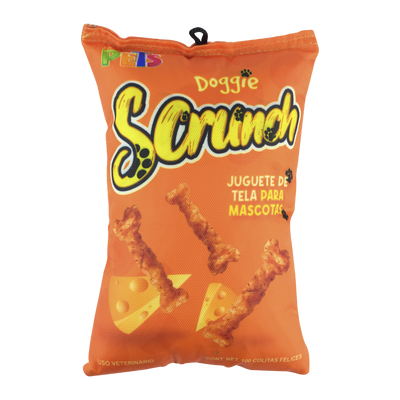 Lomas Juguete de Tela Doggie Scrunch Queso para Perro