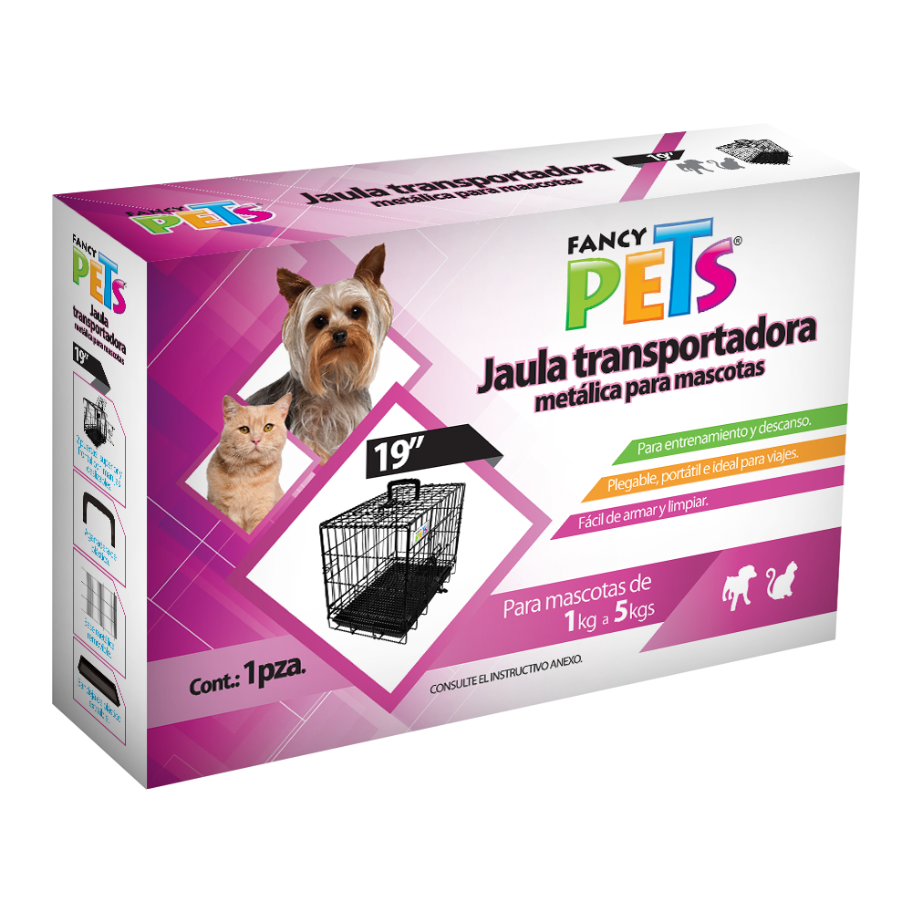 Guangying Jaula Metalica Plegable 2 Puertas para Perro