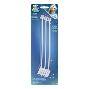 Kudi Set de Cepillos Dentales para Mascota - 3pz
